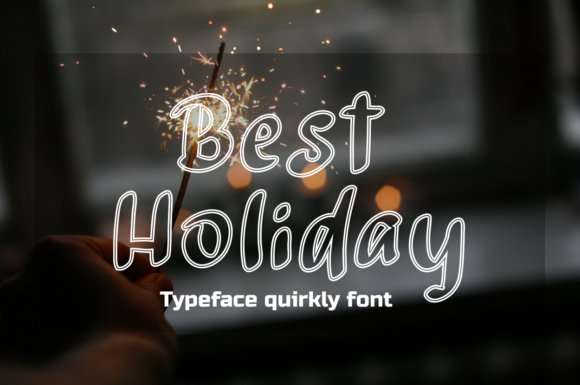 Best Holiday: A Bold Display Font for Fun Brand Identity Projects