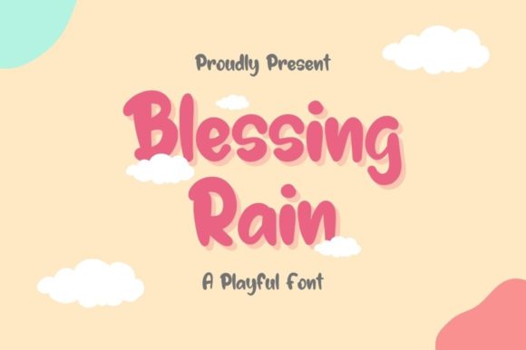 Blessing Rain: A Playful Typeface for Editorial Design