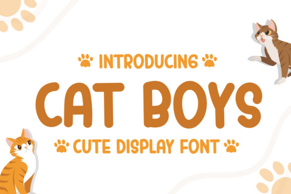 Cat Boys: A Playful Display Typeface for Modern Editorial Design