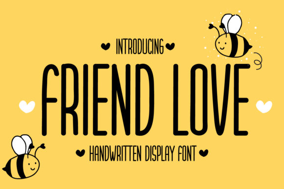 Friend Love: A Display Typeface for Warm Editorial Design