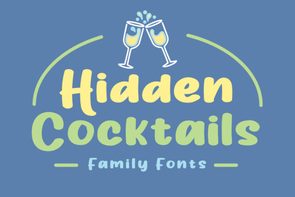 Hidden Cocktails: A Trendy Display Typeface for Modern Web Design