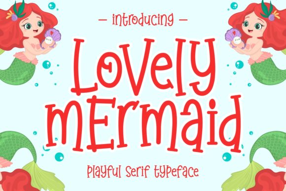 Lovely Mermaid: The Dreamy Display Font for Handmade Shop Brands