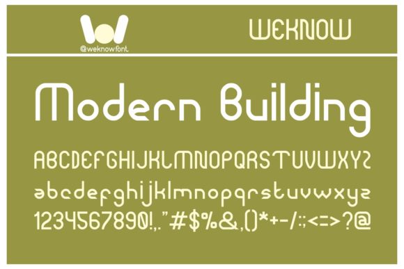 Modern Building: The Perfect Display Font for Handmade Product Labels
