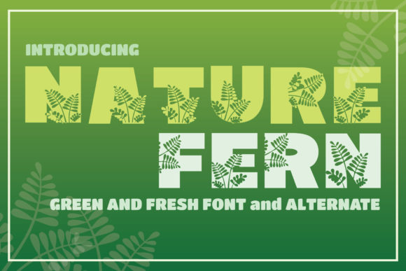 Nature Fern: A Premium Display Font for Organic Brand Identity