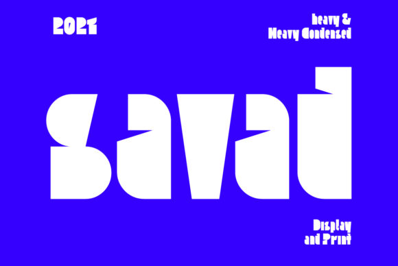 Savad Display Font: A Bold Typeface for Urban Brand Identity