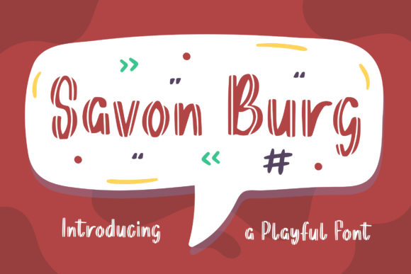 Savon Burg: A Playful Display Typeface for Modern Editorial Design