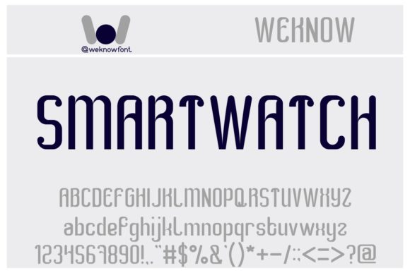 Smart Watch: The Bold Display Font That Elevates Digital Branding