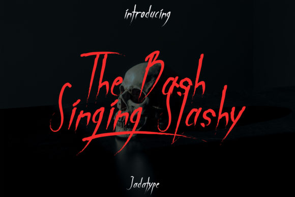 The Bash Singing Slashy: A Horror Display Typeface for Web Design