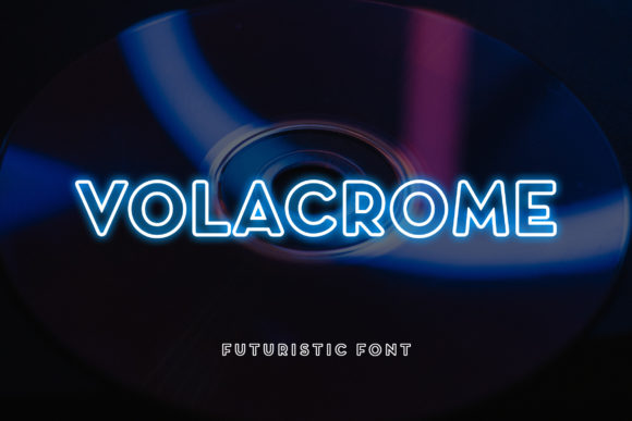 Volacrome: A Futuristic Display Typeface for Bold Editorial Design