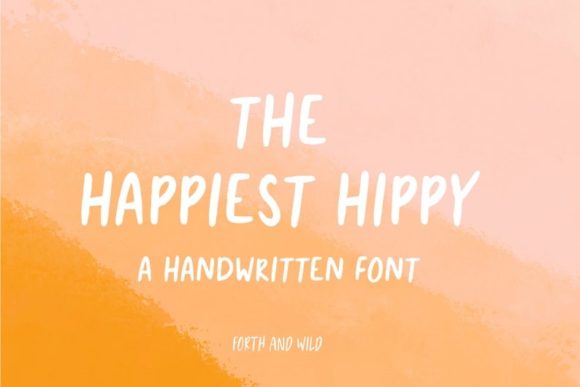 Why The Happiest Hippy Is the Perfect Display Font for Handmade Creators